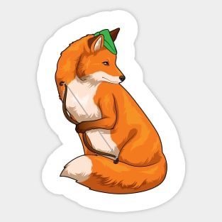 Fox Archer Bow Sticker